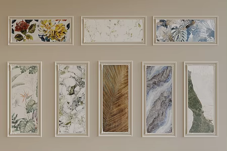 Modern Light Luxury Rock Board Background Wall Large Board Background Wall Marble Background Wall Entrance Background Wall TV Background Wall 3d model