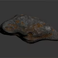 Natural Rusty Gray Rock With Rough Surface And Geological Texture