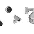 Projection Monitoring Security Camera System With Dome Bullet Wall Mounted Designs