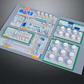 Cartoon Scenario Industrial Facility Layout With Cylindrical Tanks Pipes And Blue Green Elements