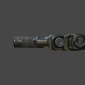 Modern Tactical Pistol With Black Metal Construction And Ergonomic Grip Design