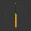 Yellow Teledex Turbo Door Chime With Red Button And Black Label
