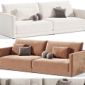 Modern Leisure Sofa Combination Modern Leisure Sofa Living Room Sofa Multi-person Sofa Pillow Pillow Home Furniture Simple 3d model