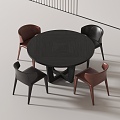 Modern leisure tables and chairs 3d model