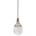 Contemporary Modern Pendent Light With Wireframe Structure And Metallic Frame Design 3d model