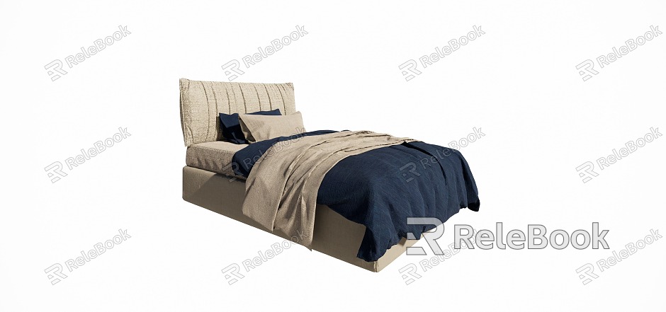 Modern single bed single meal model