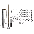 Tools Retro Hardware Tools Combination Hardware Agricultural Tools Hardware Torture Tools 3d model