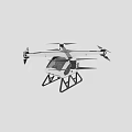 Smart Intelligent Drone With Quadrotor Design Stable Landing Gear And Aerodynamic Structure