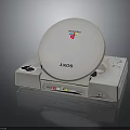 ANOS Retro Gaming Console With Circular Top Cover Colorful Logo And AV Ports