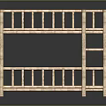 Wooden Bunk Bed With Safety Guardrails Simple Design For Children's Room