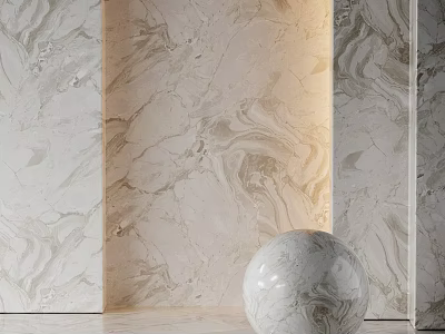 Marble Pattern Floor Tiles with Elegant Veins for Modern Interior Design 3d model