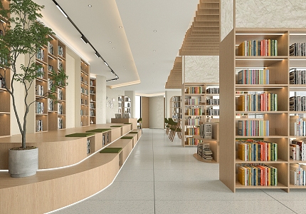 Library 3d model