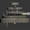 Aerospace Mechanical Component Featuring Multi Layered Rings And Metallic Core Structure