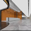 Elegant Modern Mall Furniture Store Display With Sofas Tables Green Plants And Chandeliers