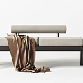 Modern Bed End Stool Bench Combination 3d model