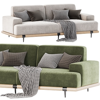 Modern double sofa Hastings sofa 3d model