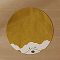 Decorative Round Carpets with Various Cute Animal Patterns for Home Decor 3d model