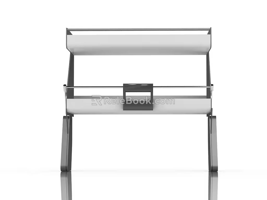 Modern embedded basket seasoning rack 3d model