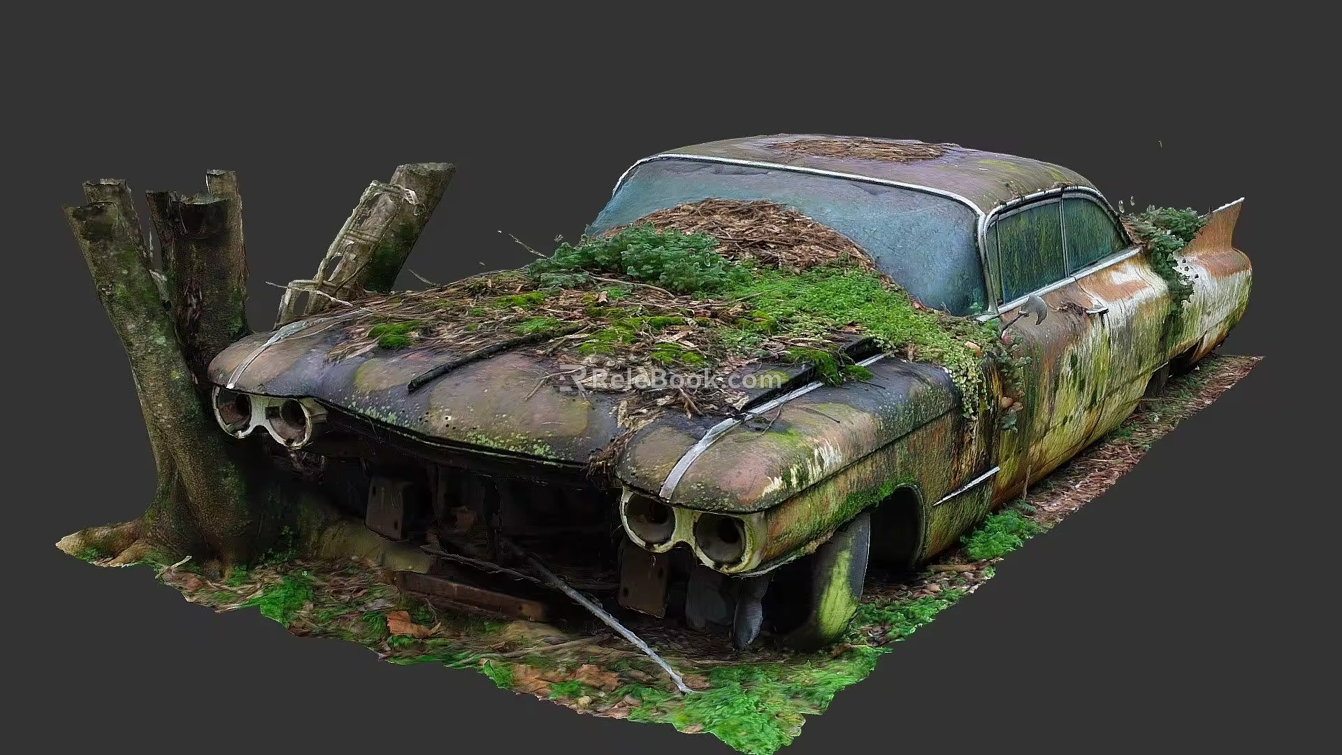 Abandoned car 3d model