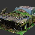 Abandoned car 3d model