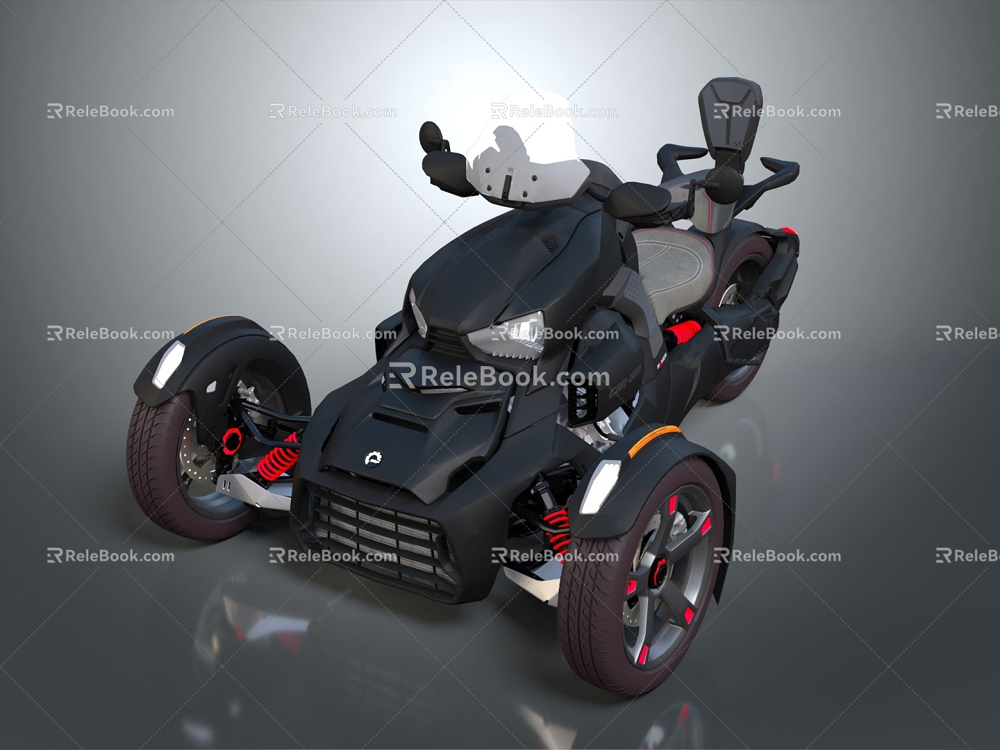 Modern Toy Car All-terrain Vehicle Four-wheeler Beach Car 3d model