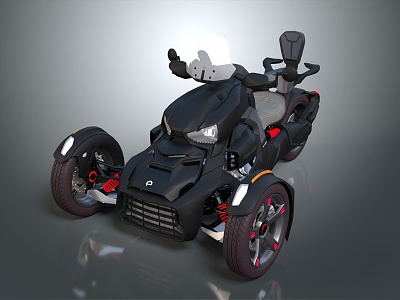 Modern Toy Car All-terrain Vehicle Four-wheeler Beach Car 3d model