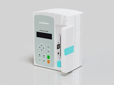 Medical Infusion Pump with Digital Display Control Panel and Modern Design for Precise Fluid Delivery 3d model