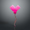 Pixelated Pink Heart Shaped Decorative Home Accessory For Interior Decoration