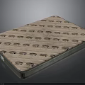 Comfortable Pink Upholstered Mattress With Patterned Surface And Modern Design