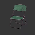 Teal Folding Leisure Chair With Black Frame Modern Minimalist Design Shiny Surface For Comfort