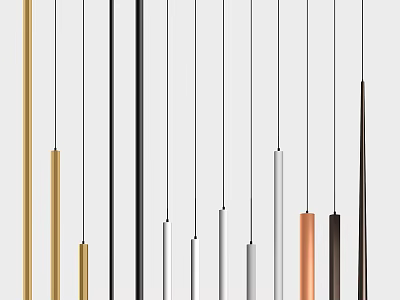 Modern Luxury Chandeliers with Multiple Color Options for Contemporary Interior Design 3d model