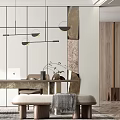 Modern study 3d model