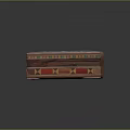 Handcrafted Decorative Wooden Storage Box With Intricate Geometric Pattern And Colorful Inlays