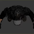 Tactical Game Movie Character in SWAT Uniform with Helmet Goggles and Protective Armor