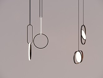 Modern chandelier 3d model