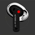 Intuitive EVO In Ear Headphones With White Black Design And Red Accent