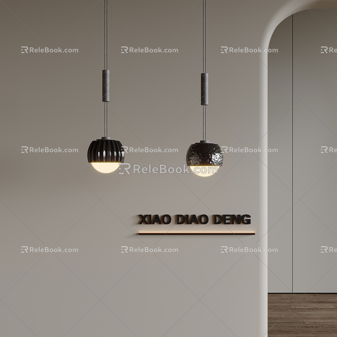 Modern chandelier 3d model