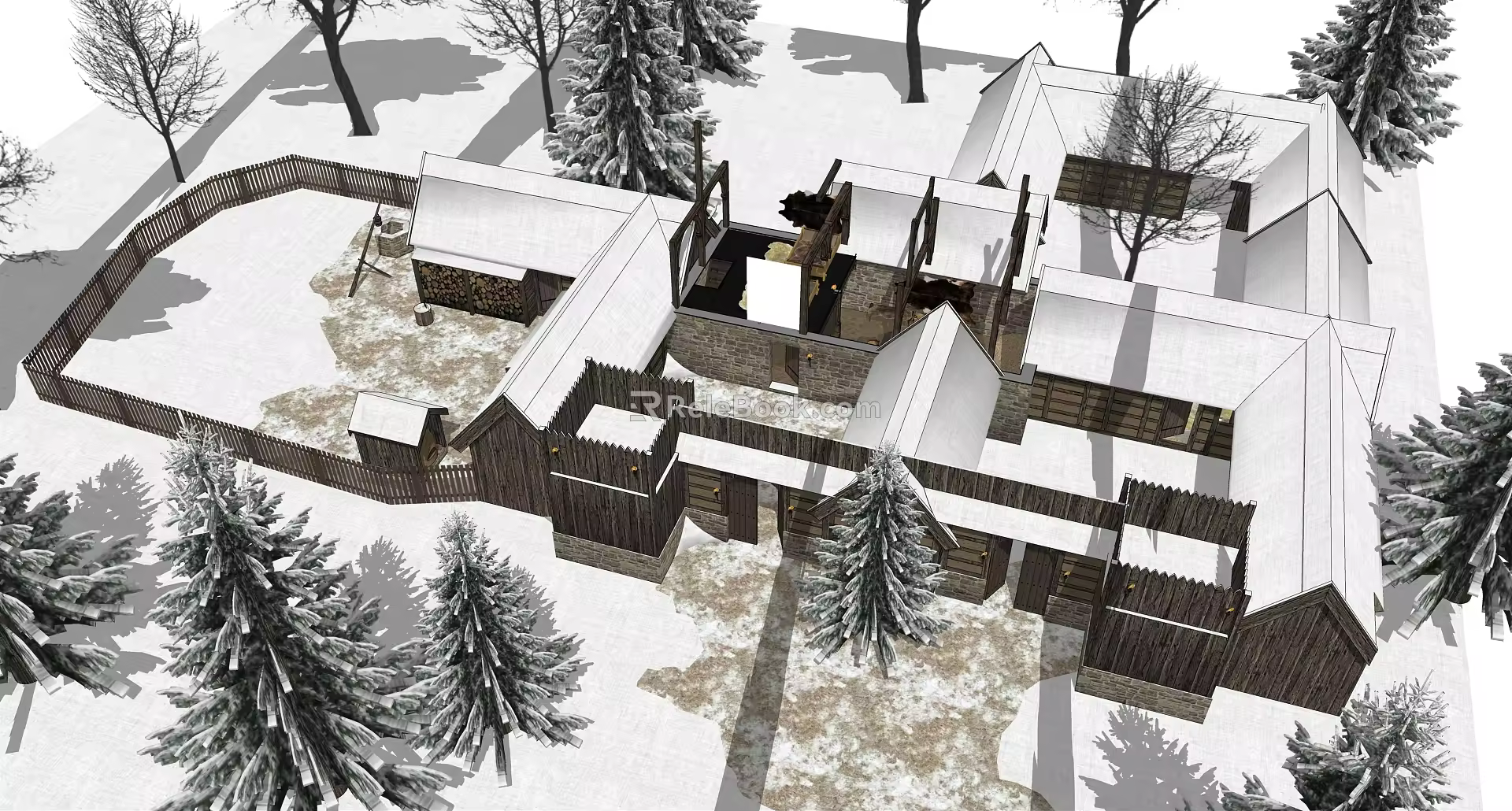 Modern Snow 3d model