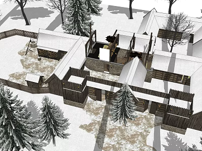 Modern Snow 3d model