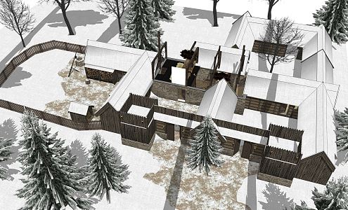 Modern Snow 3d model