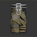 Clear Glass Jar With Metal Clasp Filled With Golden And Silver Coins