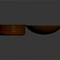 Hand Carved Terracotta Bowls And Plates With Rustic Brown Surface Design