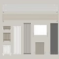 Home Heating Appliances Various Radiators With Modern Design And Styles 3d model