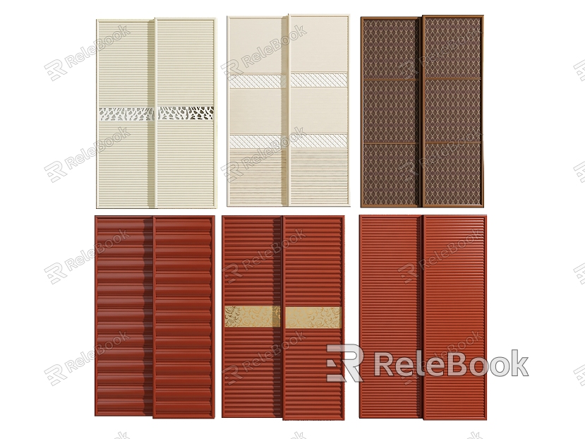 sliding door wardrobe door wave board shutter door model