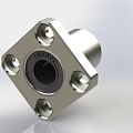 Precision Stainless Steel Bearings with Various Sizes Arranged in a Row