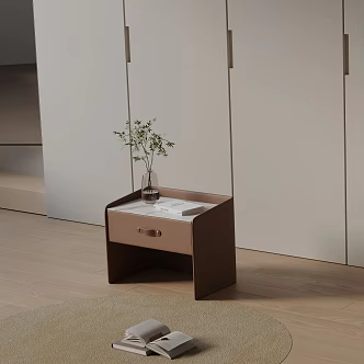 Modern bedside table 3d model