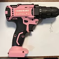 COMOWARE Pink And Black Cordless Drill Hardware Tool For DIY Projects