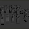 Advanced Intelligent Machine Robotic Hand With Mechanical Joints Gripping Fingers And Metal Structure