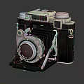 Retro Folding Digital Camera With Silver Black Body Classic Design For Photography Enthusiasts