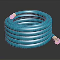 Blue Flexible Hardware Tool Hose With Metal Fittings For Industrial Applications